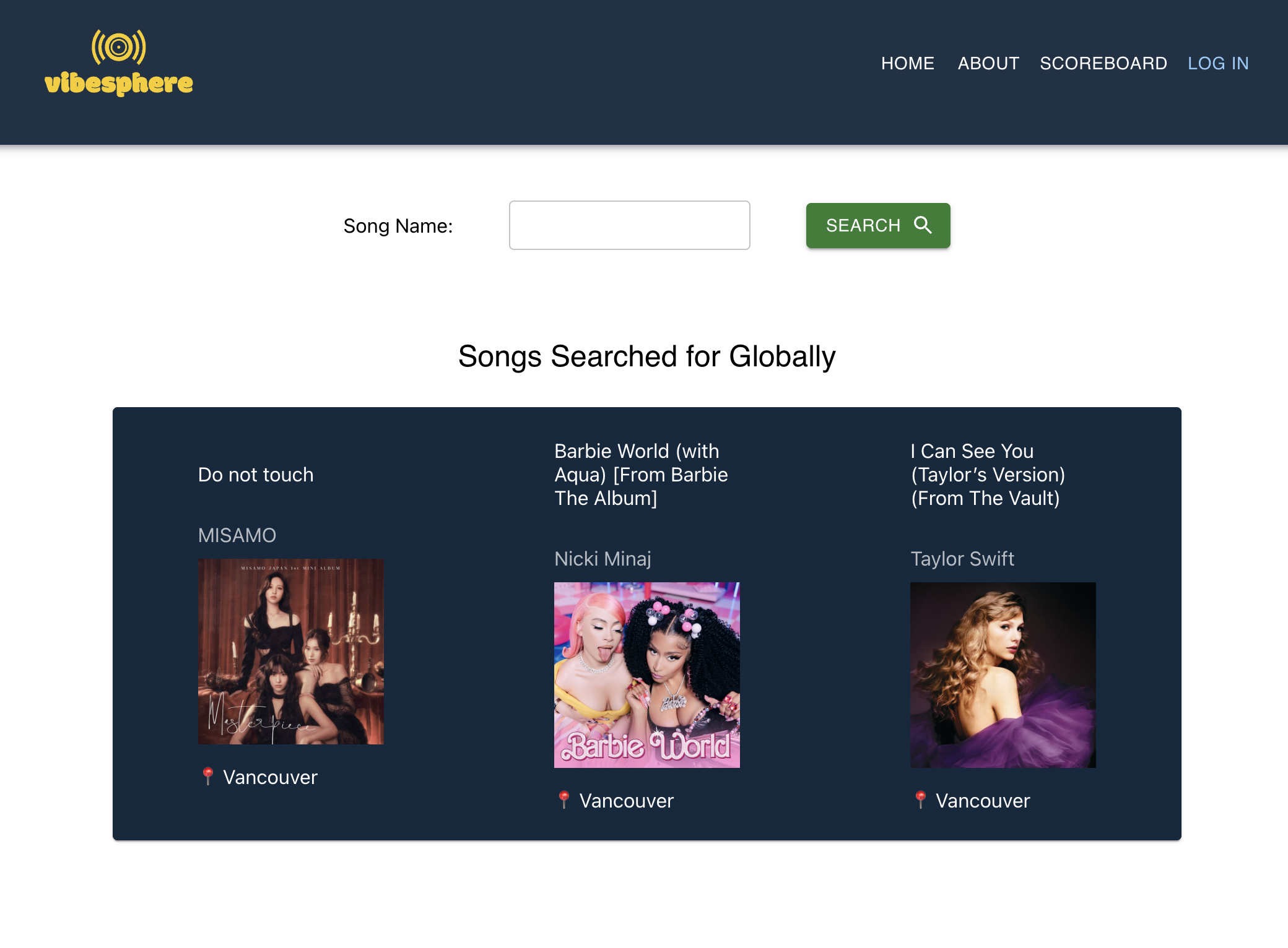 Screenshot of Project